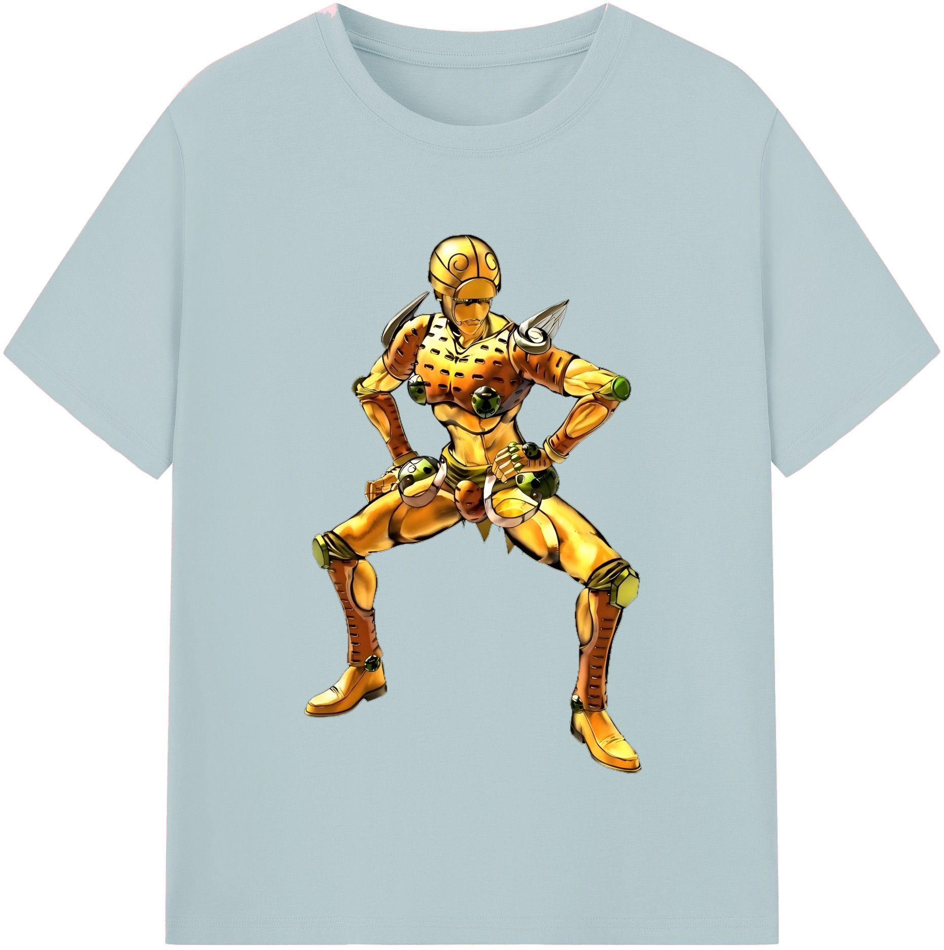（画像用） ジョジョの奇妙な冒険 ジョルノ?ジョバァーナ JoJo's Bizarre Adventure Giorno Giovanna 綿100％半袖Tシャツ（フロントプリント）